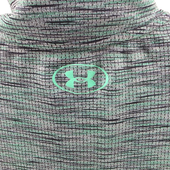 Men's Under Armour Long Sleeve Green Seamless Half Zipper Medium - Picture 4 of 7